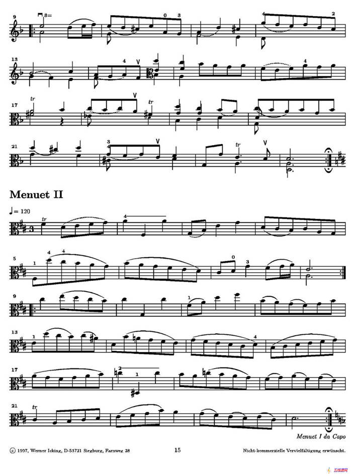 巴赫《无伴奏组曲》Ⅱ（中提琴）
