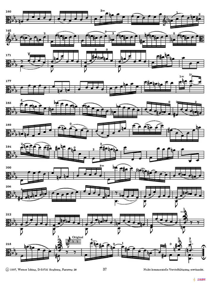 巴赫《无伴奏组曲》Ⅴ（中提琴）