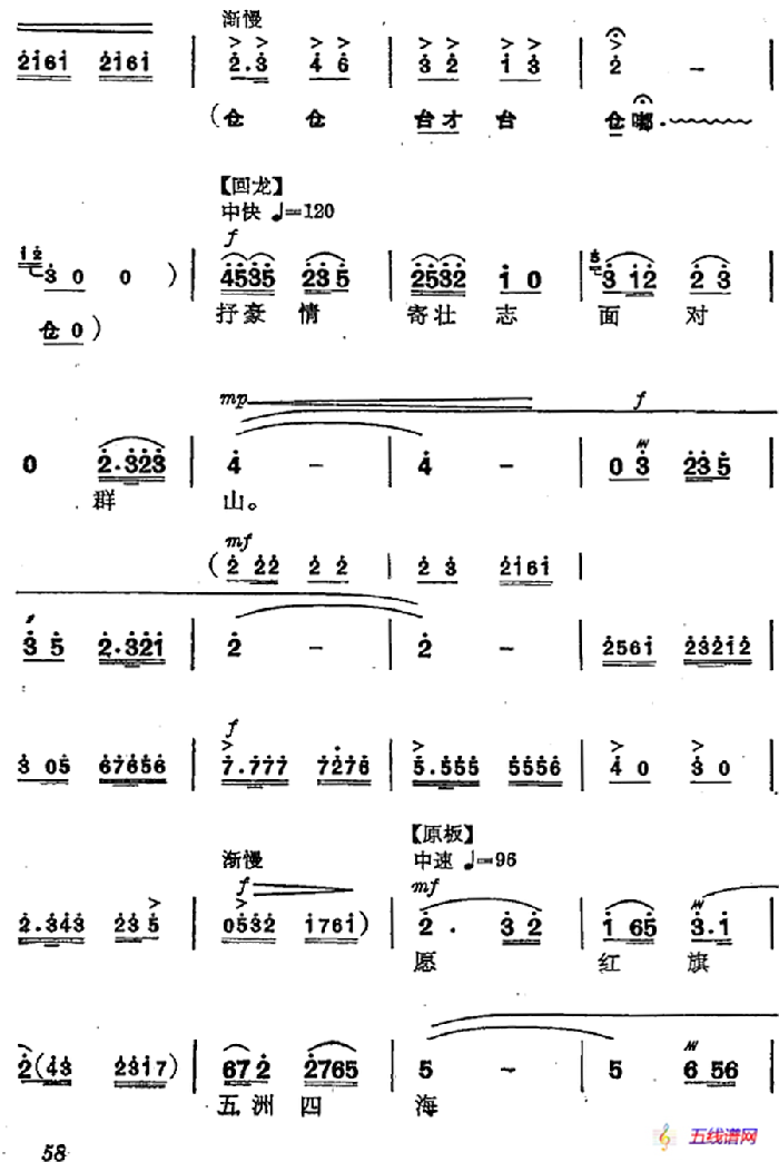 革命交响音乐《智取威虎山》：五、迎来春色换人间