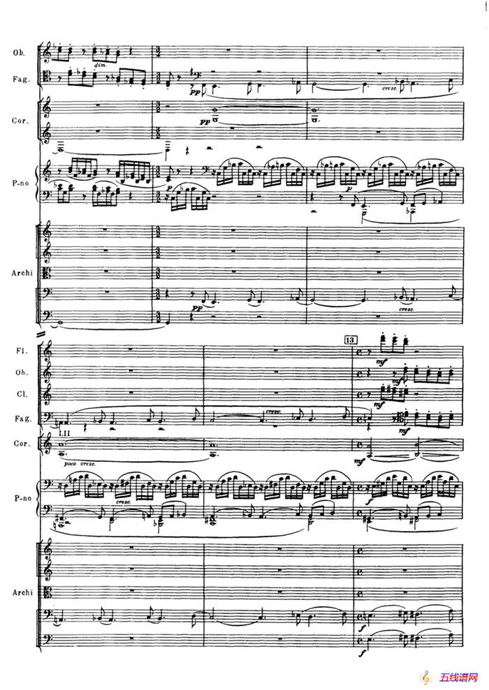 拉赫玛尼诺夫第三钢琴协奏曲总谱完整版（P21—40）