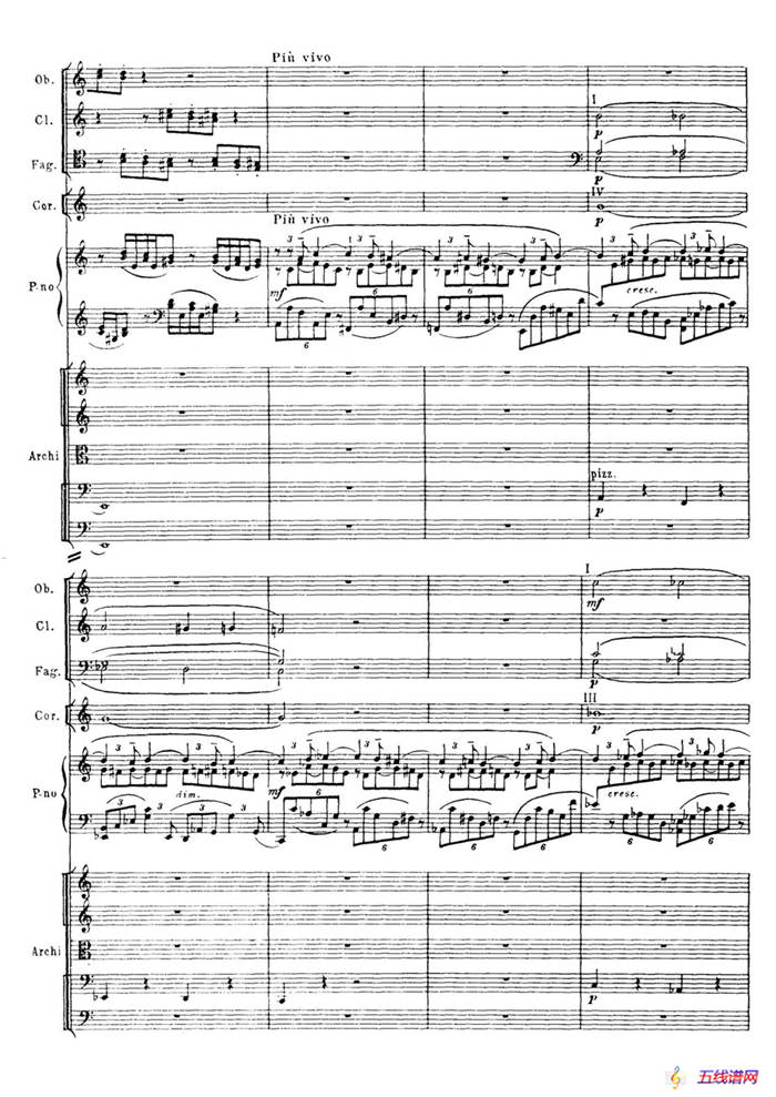 拉赫玛尼诺夫第三钢琴协奏曲总谱完整版（P21—40）