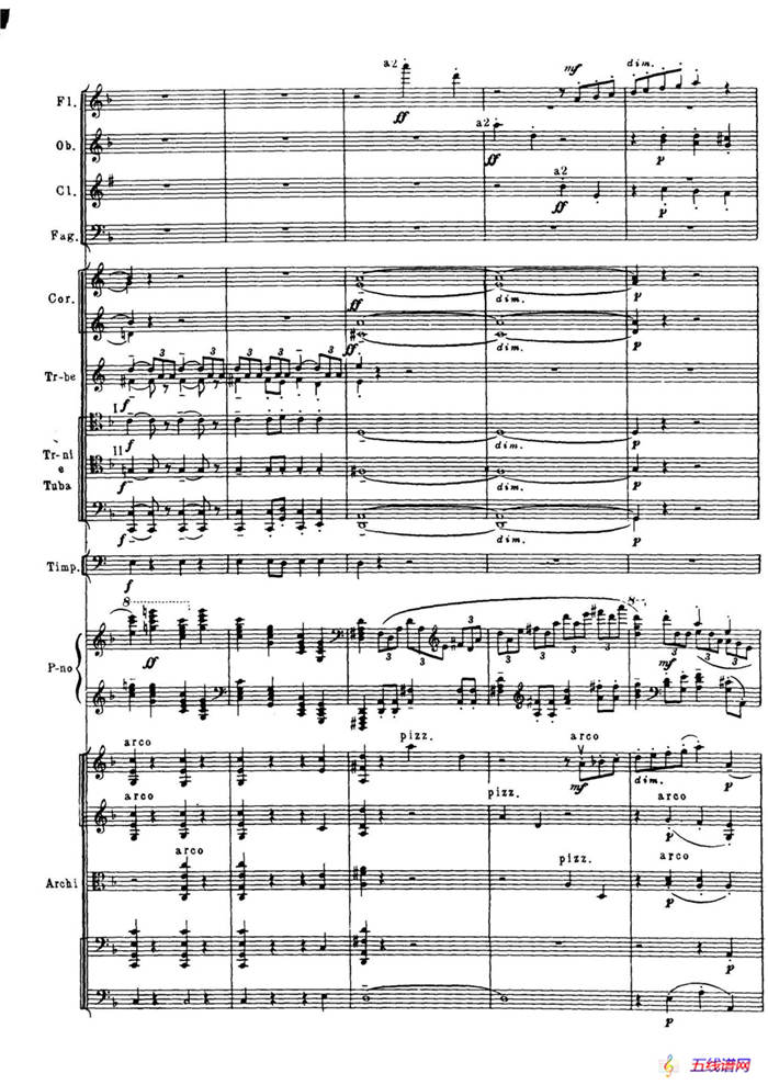 拉赫玛尼诺夫第三钢琴协奏曲总谱完整版（P61—80）