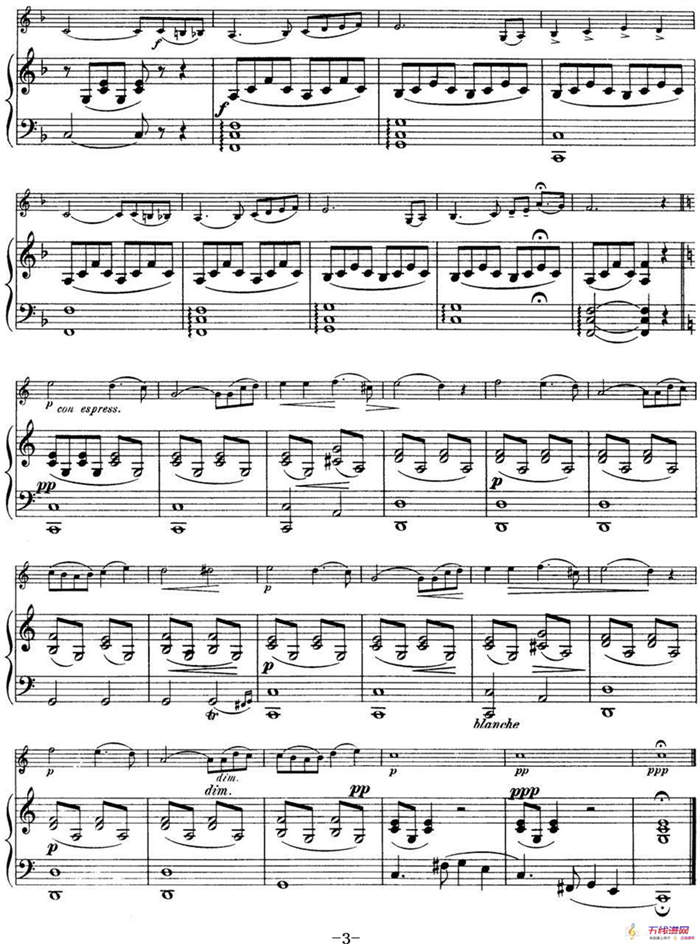 25首小提琴曲合集：Reverie.（ANTON GILIS. Op.50，No.1）（小提琴+钢琴伴奏）