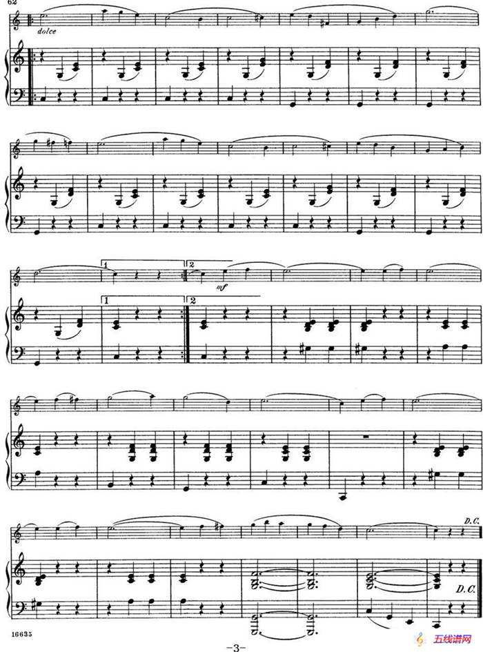 25首小提琴曲合集：Petite Valse.（Short Waltz.）（LEOPOLD DANCLA. Op.48，No.4）（小提琴+钢琴伴奏）