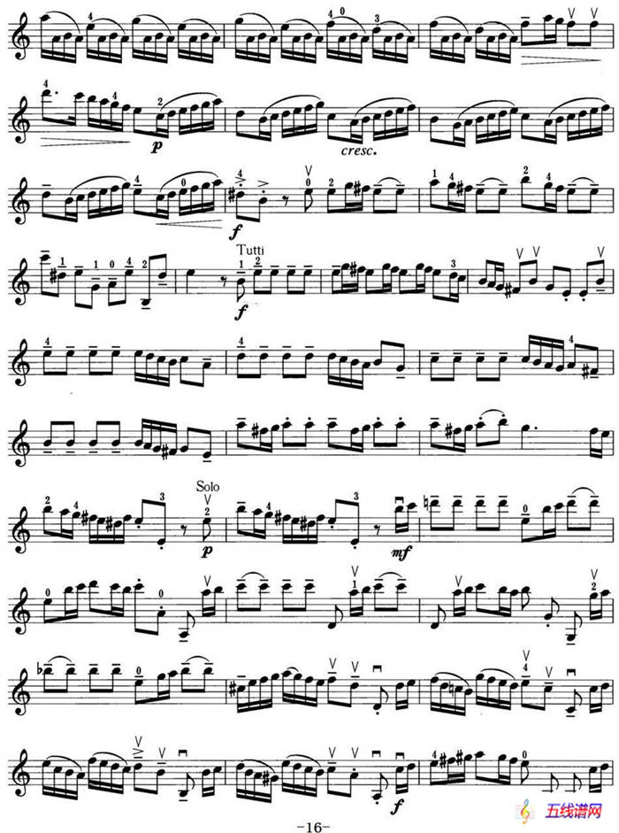 小提琴考级第三级：外国乐曲（5首）