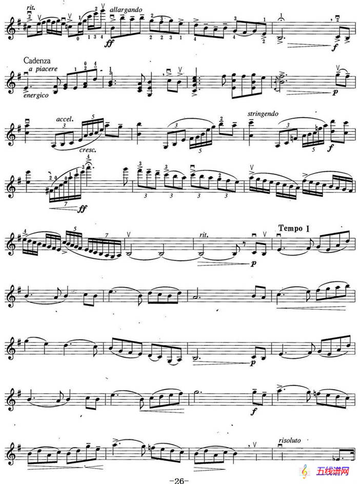 小提琴考级第六级：外国乐曲（6首）
