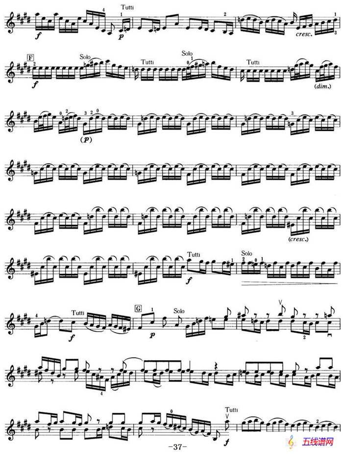 小提琴考级第七级：外国乐曲（8首）