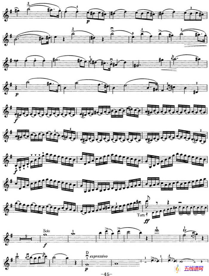 小提琴考级第七级：外国乐曲（8首）