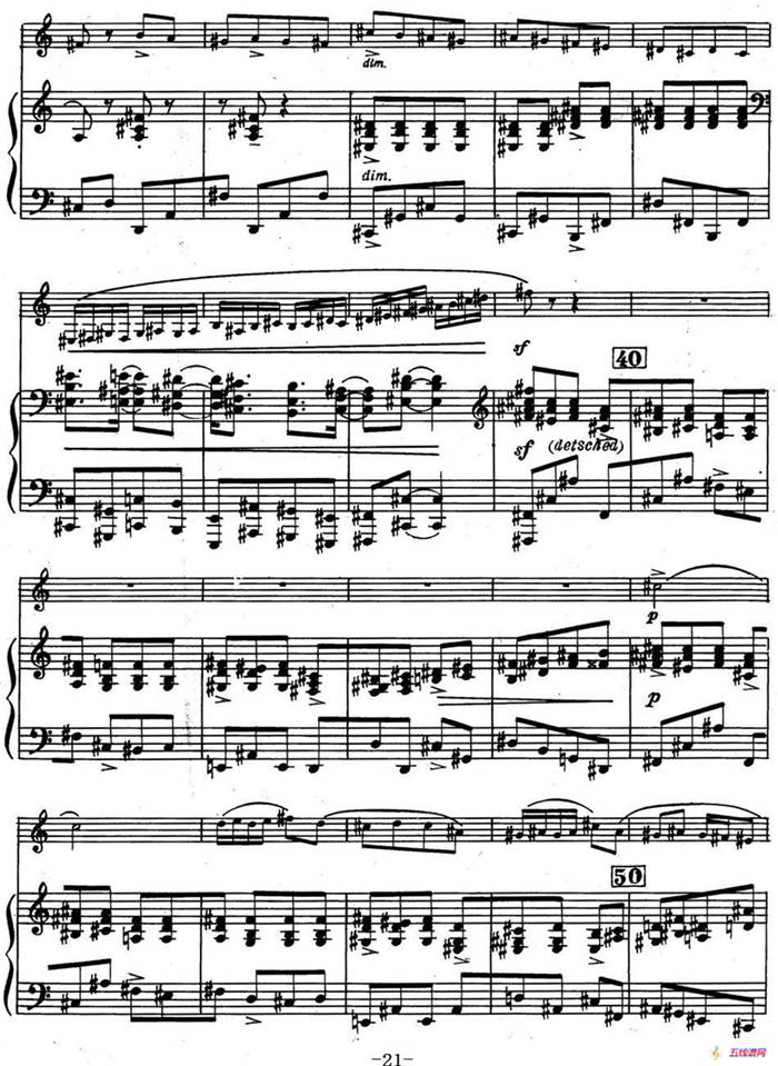 克莱斯顿《中音萨克斯管奏鸣曲》第三乐章（中萨+钢琴伴奏）