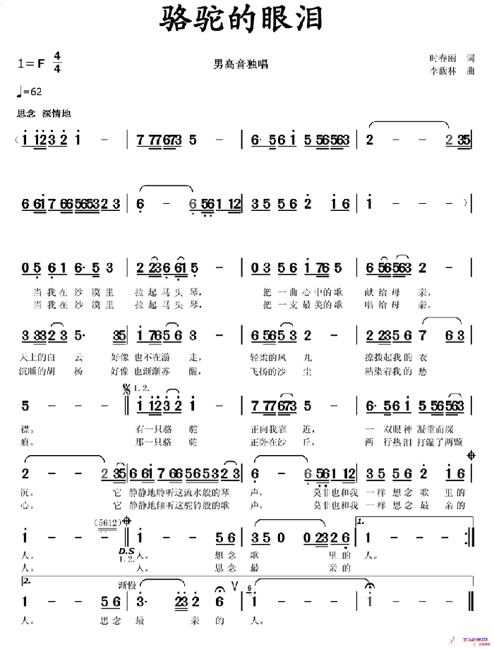 骆驼的眼泪