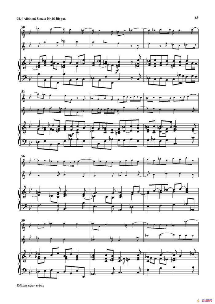 Sonate Nr.10（次中音萨克斯二重奏+管风琴）