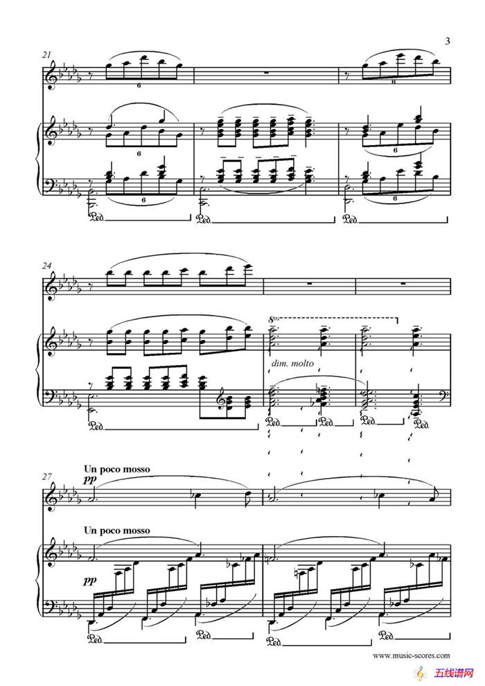 Clair de lune（长笛+钢琴伴奏）