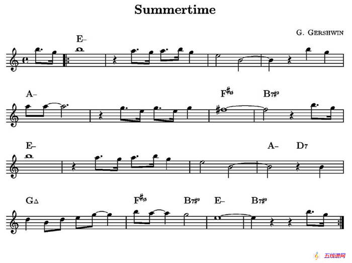 Summertime（单簧管）