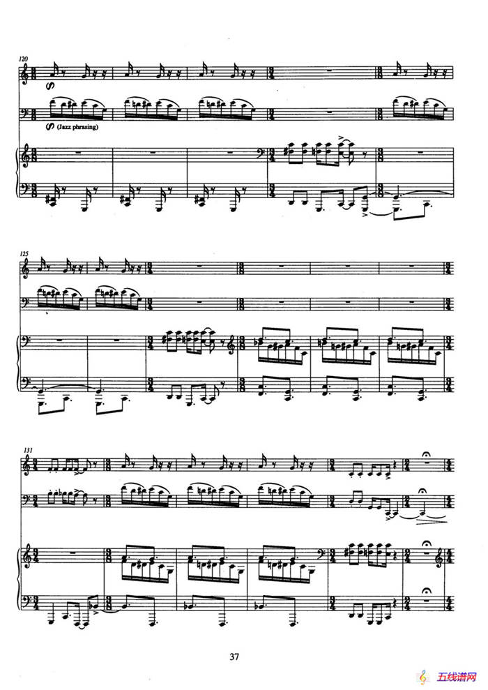 Trio（巴松、双簧管与钢琴三重奏总谱）