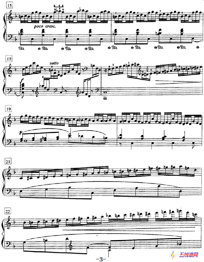 钢琴教程第七级 练习曲（Op.72 No.6）