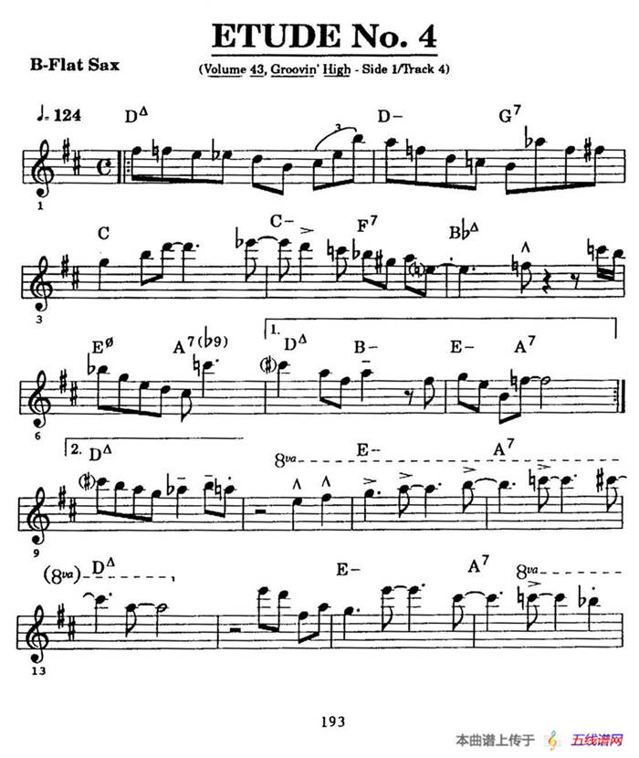 ETUDE No.4（高音萨克斯超吹练习曲）