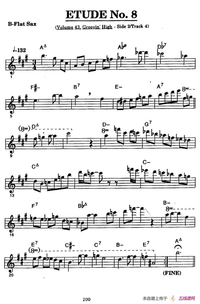 ETUDE No.8（高音萨克斯超吹练习曲）