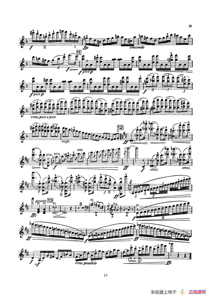 Concerto in D Minor Op.47（小提琴分谱）