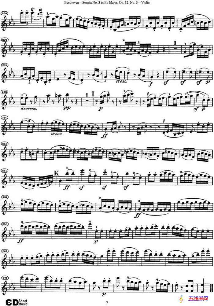 Violin Sonata No.3 in Eb Major Op.12 No.3