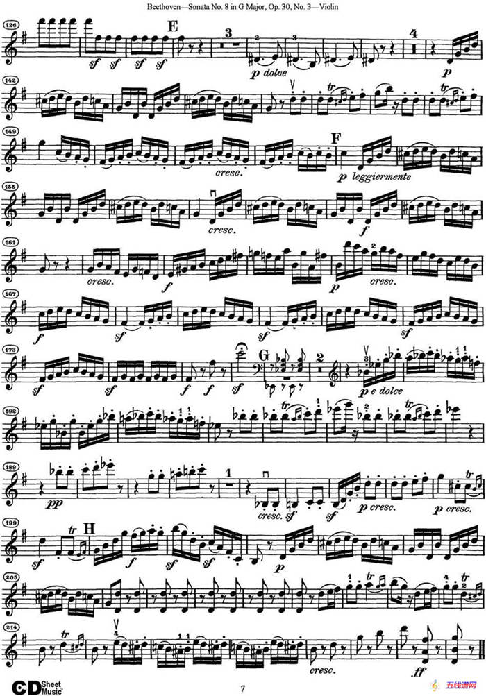 Violin Sonata No.8 in G Major Op.30 No.3