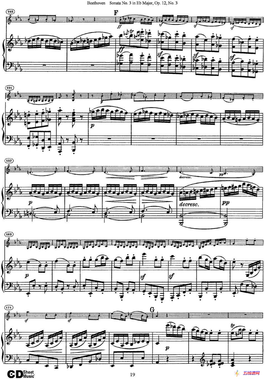 Violin Sonata No.3 in Eb Major Op.12 No.3（小提琴+钢琴伴奏）