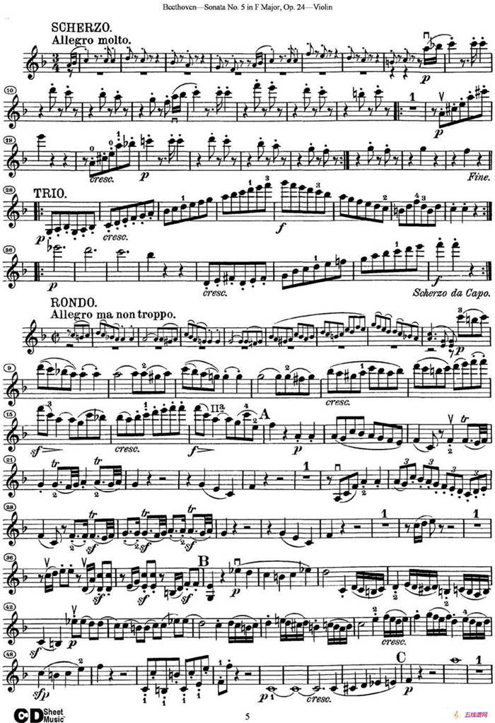 Violin Sonata No.5 in F Major Op.24