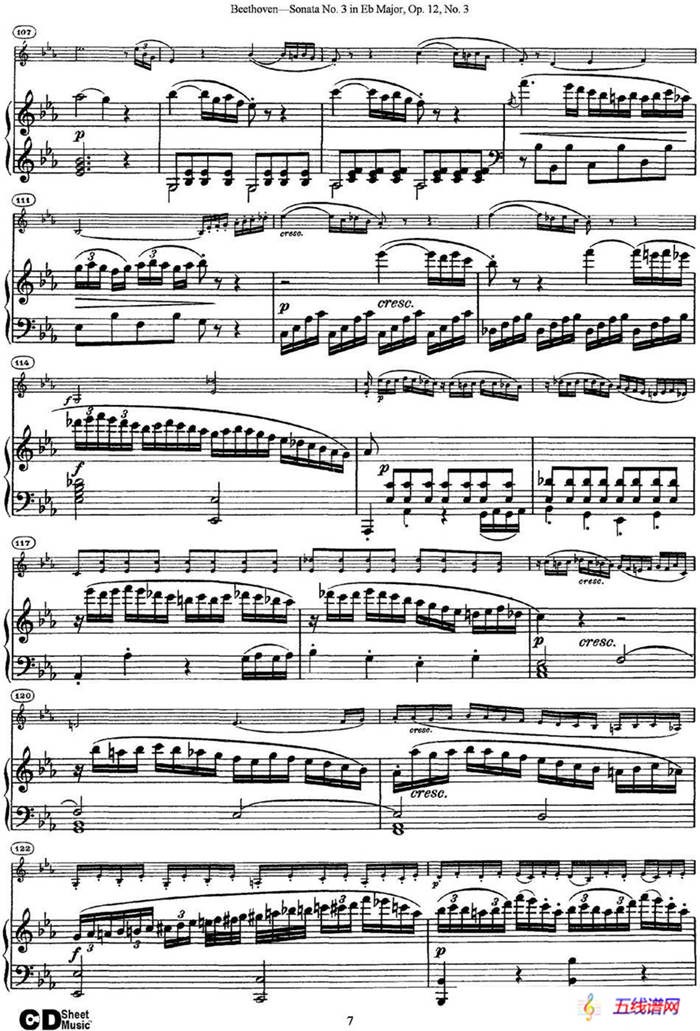 Violin Sonata No.3 in Eb Major Op.12 No.3（小提琴+钢琴伴奏）