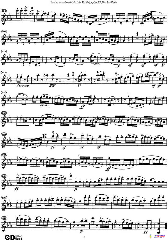 Violin Sonata No.3 in Eb Major Op.12 No.3