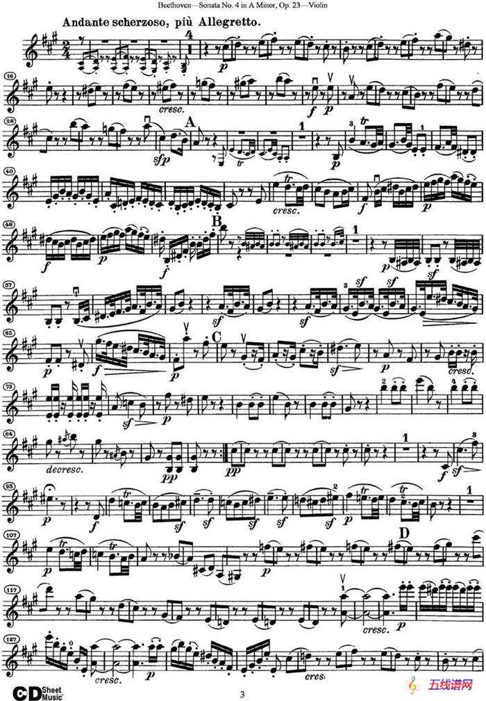 Violin Sonata No.4 in A Minor Op.23