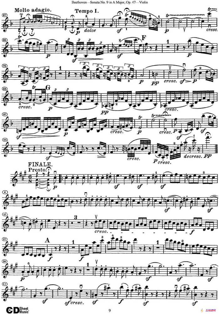 Violin Sonata No.9 in A Major Op.47