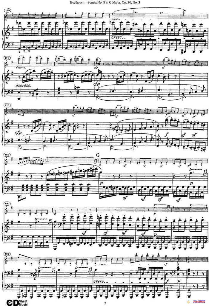 Violin Sonata No.8 in G Major Op.30 No.3（小提琴+钢琴伴奏）