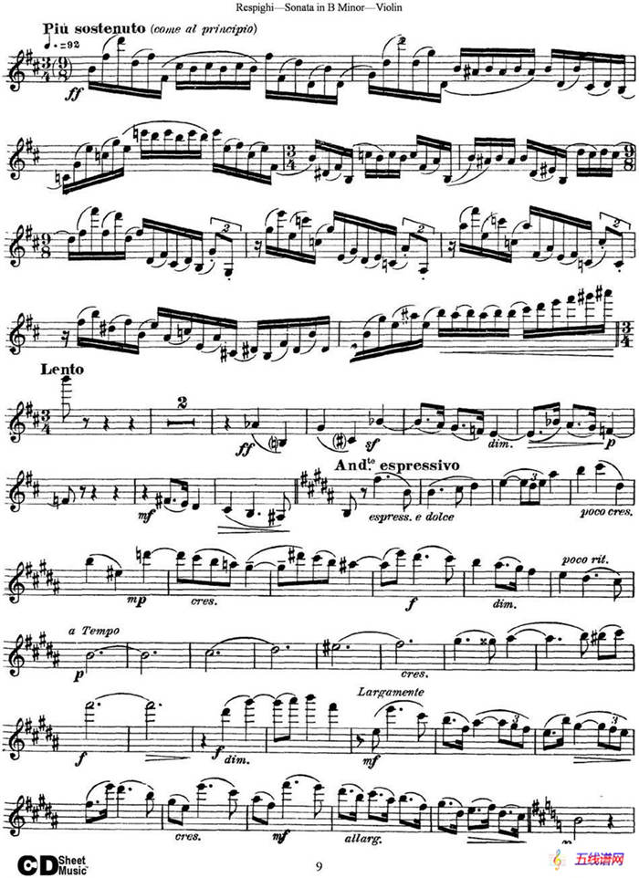 Violin Sonata in B Minor