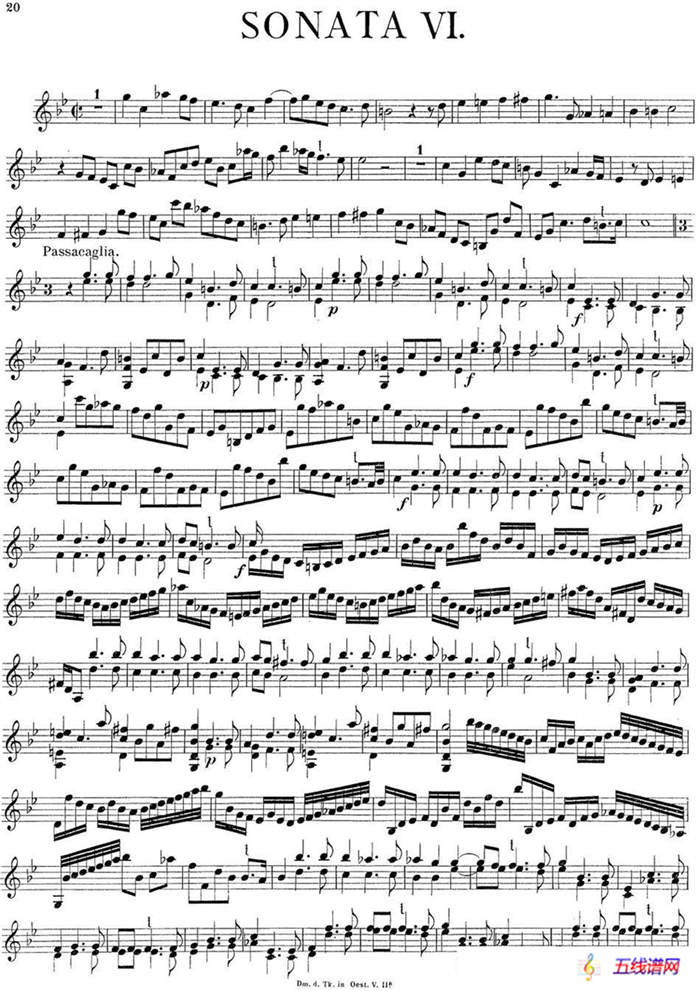 Biber Violin Sonata VI
