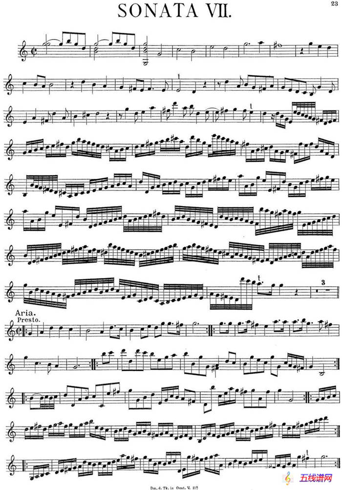 Biber Violin Sonata VII