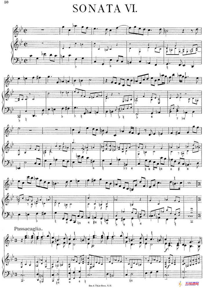 Biber Violin Sonata VI（小提琴+钢琴伴奏）