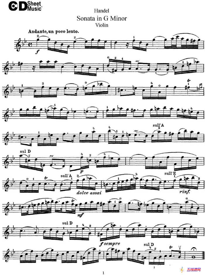 Violin Sonata No.2 in G minor