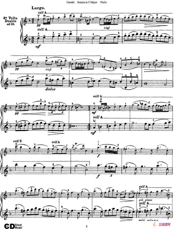 Violin Sonata No.3 in F major