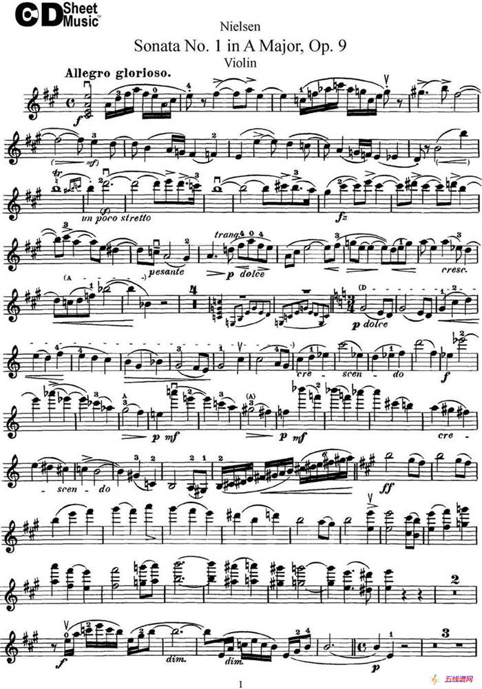 Violin Sonata No.1 in A Major Op.9
