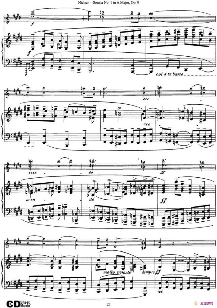 Violin Sonata No.1 in A Major Op.9（小提琴+钢琴伴奏）
