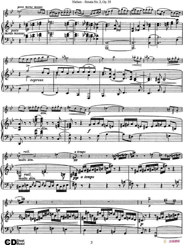 Violin Sonata No.2  Op.35（小提琴+钢琴伴奏）