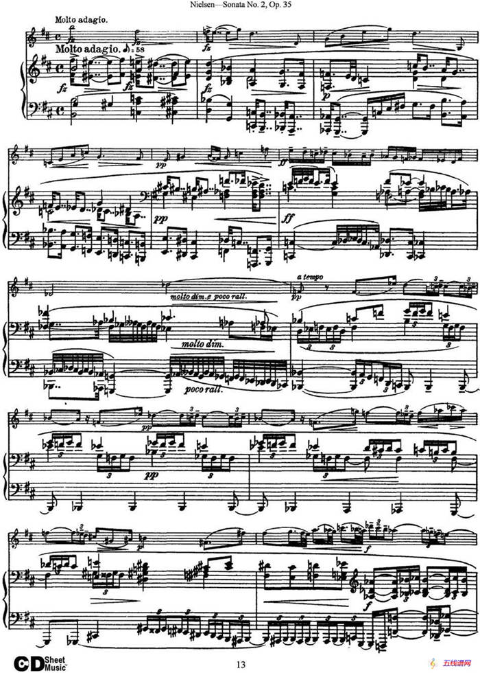 Violin Sonata No.2  Op.35（小提琴+钢琴伴奏）
