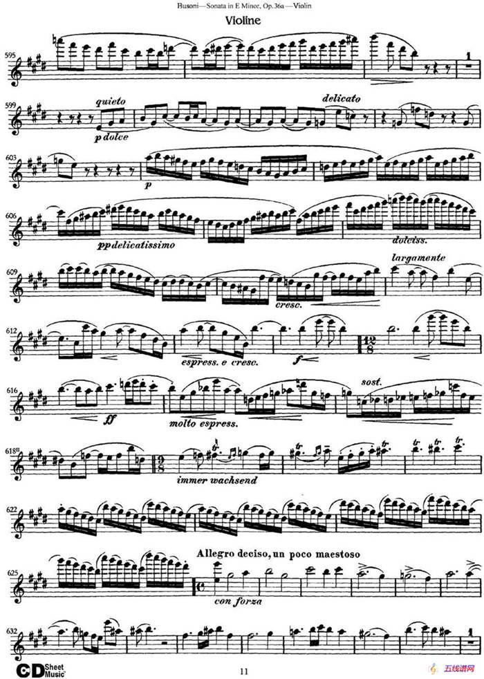 Violin Sonata No.2 in E Minor Op.36