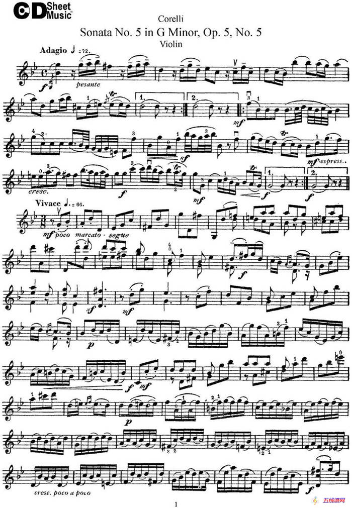 Sonata No.5 in G MinorOp.5 No.5