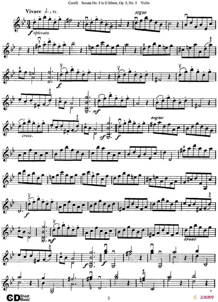 Sonata No.5 in G MinorOp.5 No.5