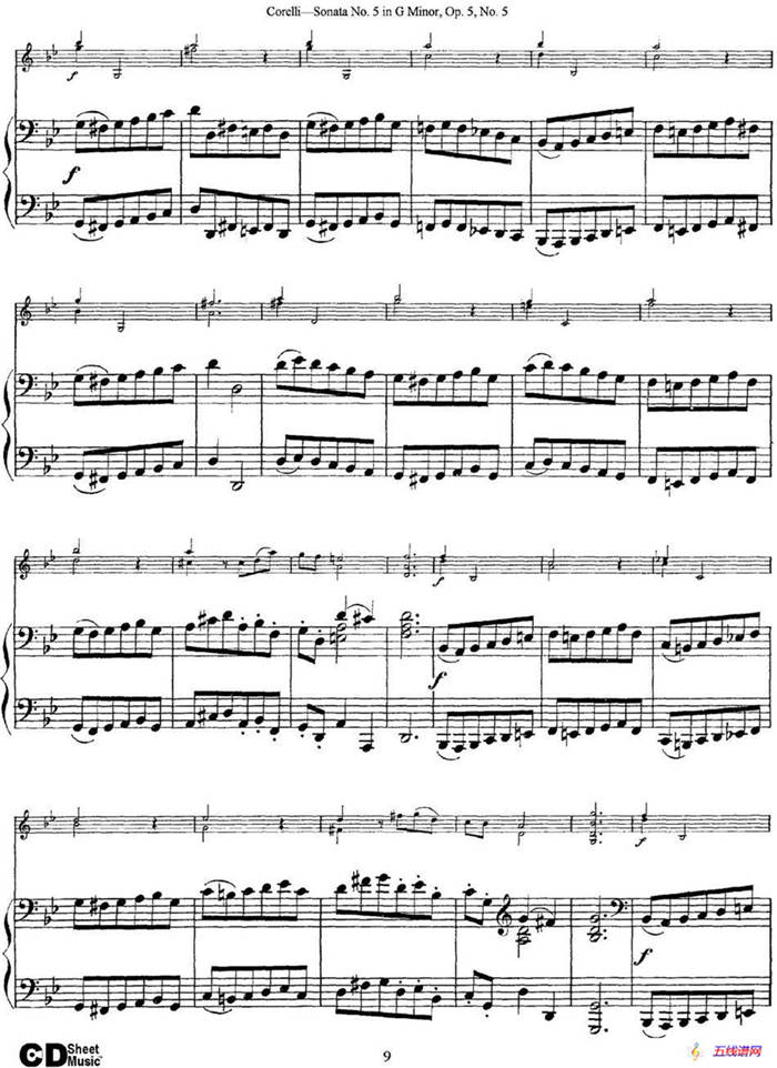 Sonata No.5 in G MinorOp.5 No.5（小提琴+钢琴伴奏）