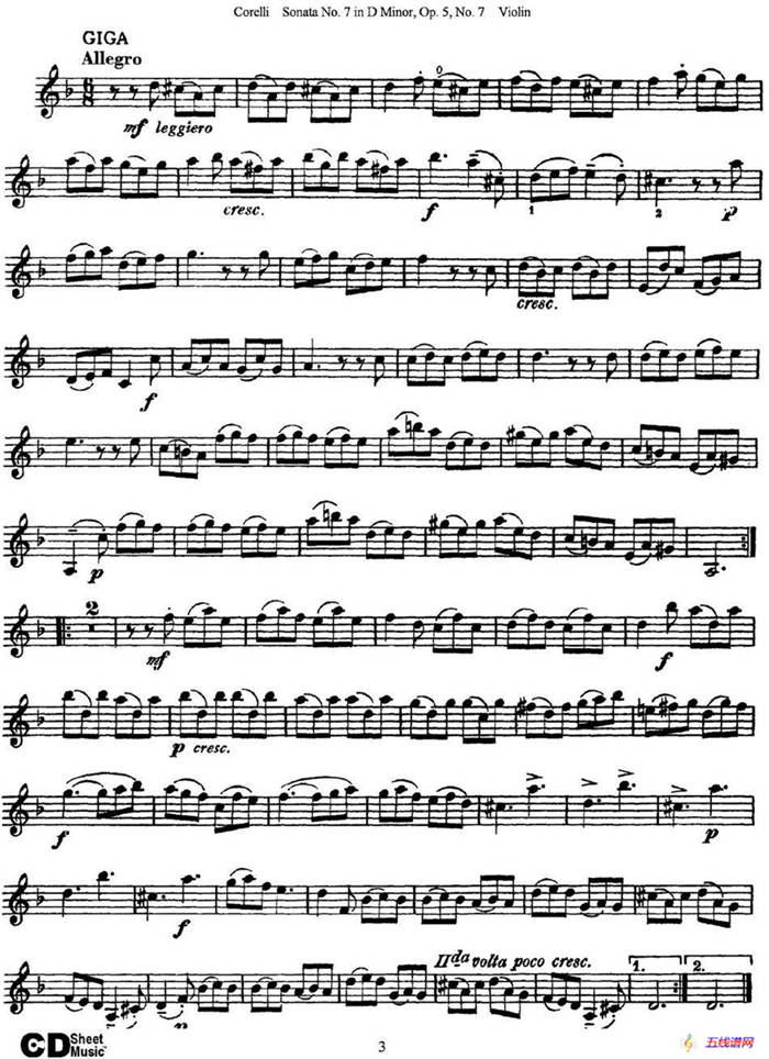 Sonata No.7 in D MinorOp.5 No.7