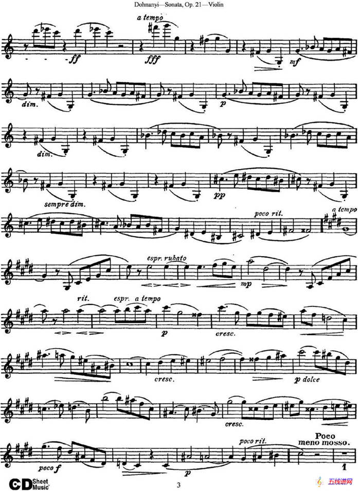 Dohnanyi Sonata Op.21