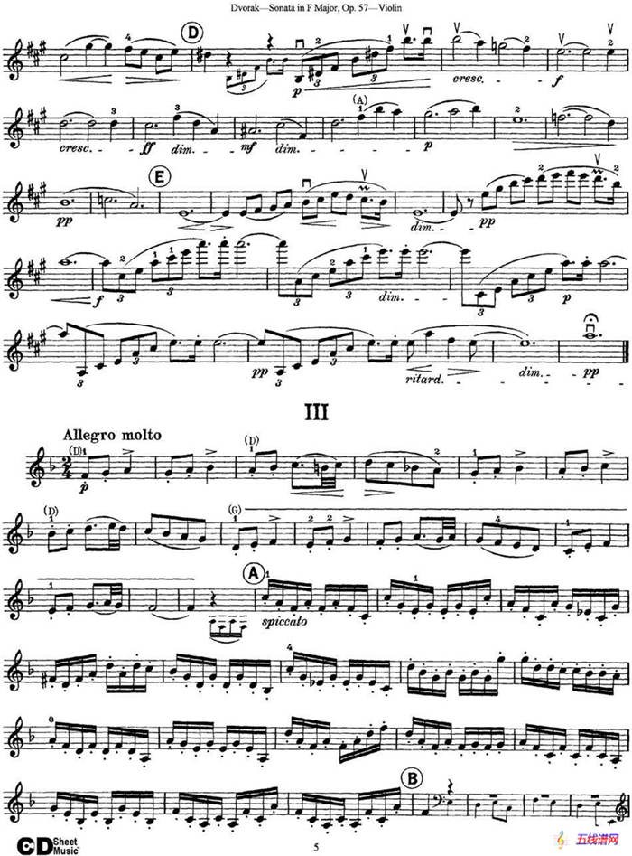 Violin Sonata Op.57