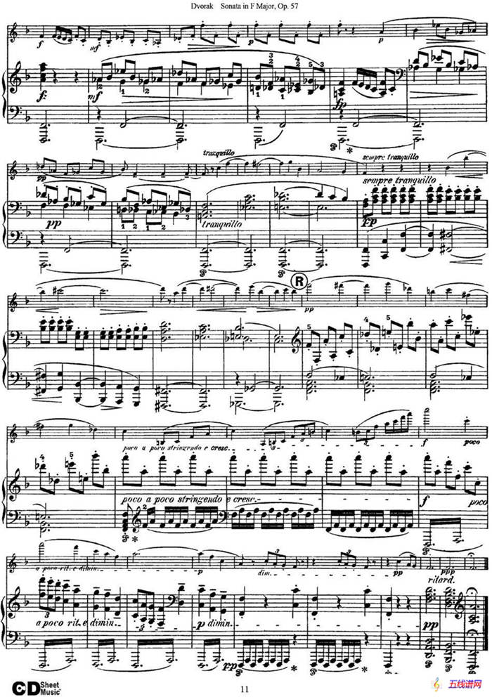 Violin Sonata Op.57（小提琴+钢琴伴奏）