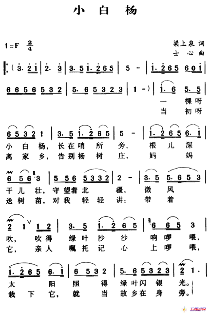 军歌金曲：小白杨